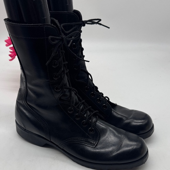 Original Issue Black Military Combat Boots Size 11.5N TB8350 - Picture 1 of 16